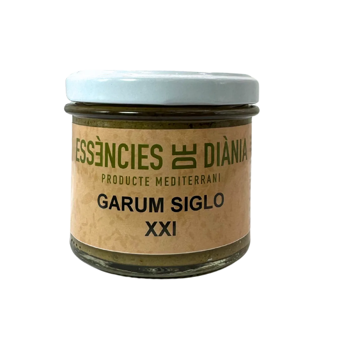 Garum XXI 120 gr - Aperitivo de Olivas verdes ecológicas y Anchoas del Cantábrico
